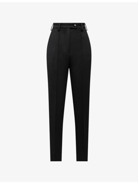 Prada High-rise slim-fit stretch-woven trousers