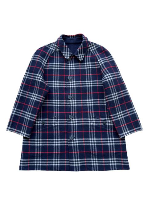 Burberry 🔥BURBERRY BLUE NOVA CHECK WOOL REVERSIBLE