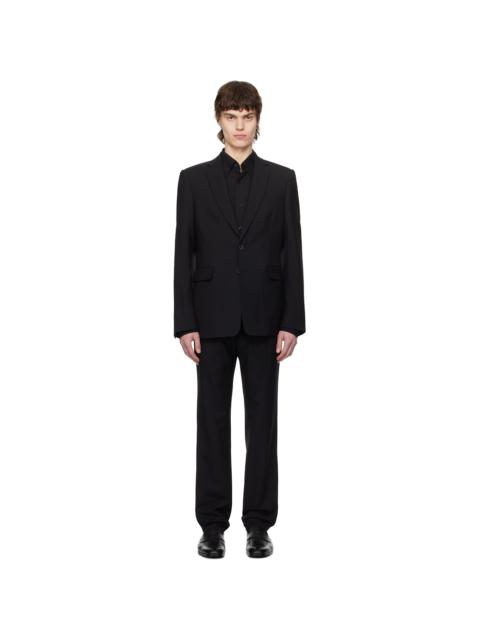 Dries Van Noten Black Single-Breasted Suit