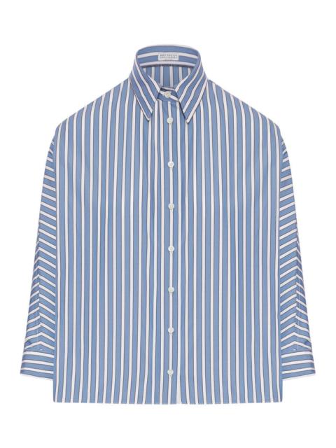 Brunello Cucinelli Brunello Cucinelli Women Striped Cotton Shirt