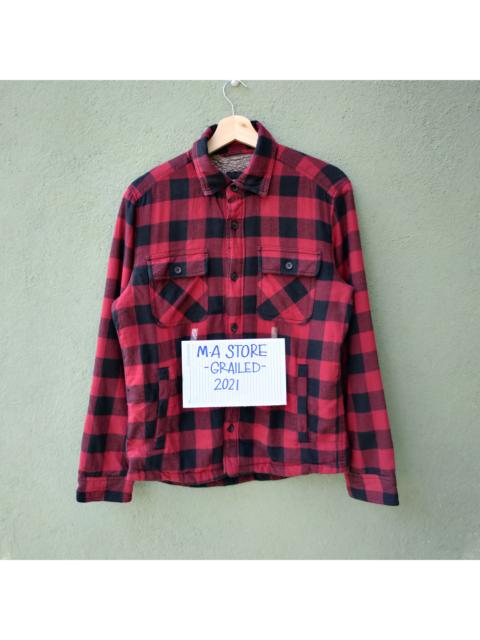 Other Designers Vintage - Japanese Cheeckred Sherpa Fleece Inside Button Up Shirt