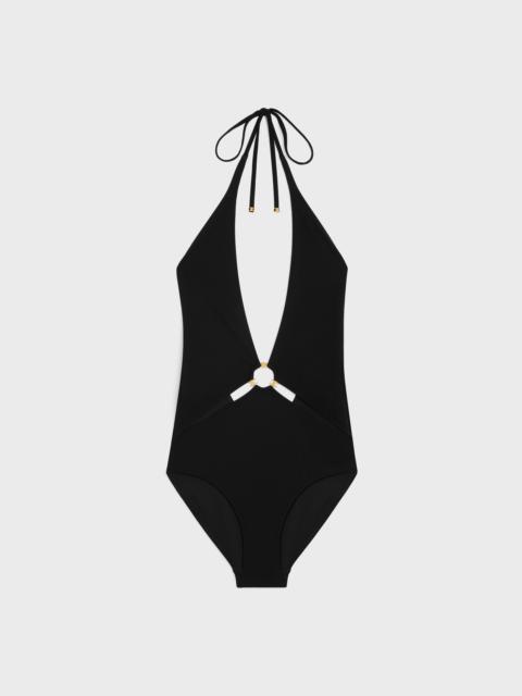 CELINE triomphe swimsuit in matte jersey