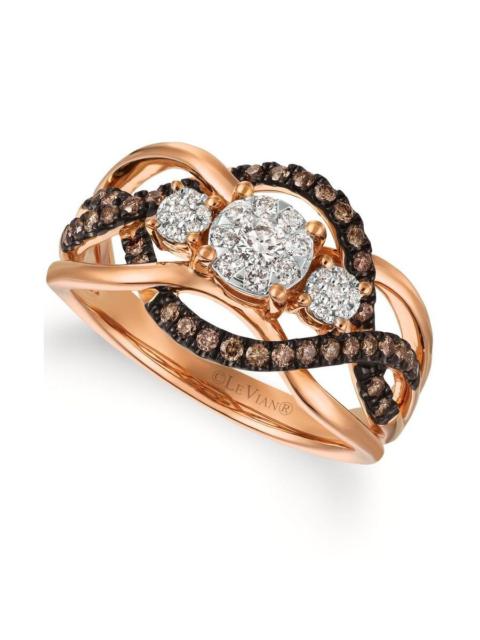Other Designers Le Vian Ladies Clusters And Composites Rings set in 14K Two Tone Gold