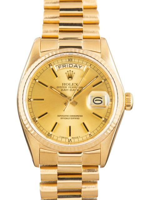 ROLEX Used Rolex Day-Date 36 Champagne Dial 18038
