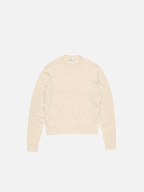 Acne Studios Crewneck jumper - Yak wool - Oatmeal melange