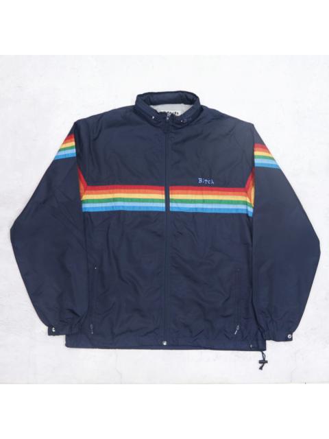 Other Designers Vintage 90s BITCH SKATEBOARD Mini Logo Embroidered Bomber Windbreaker Hoodie Jacket 