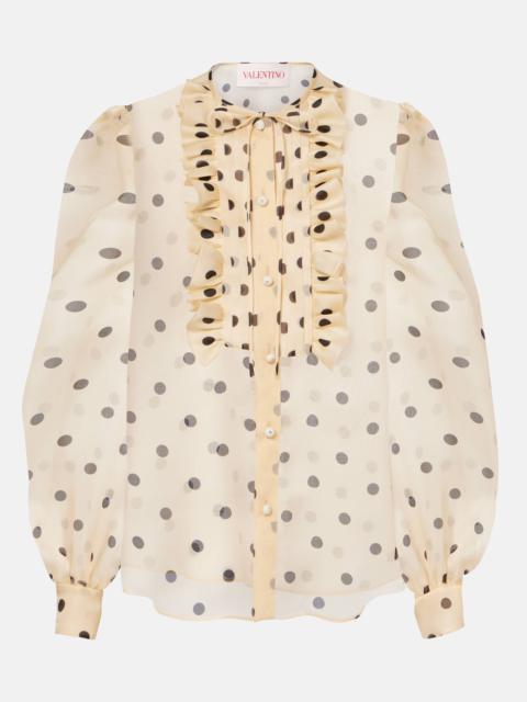 Valentino Polka-dot silk blouse