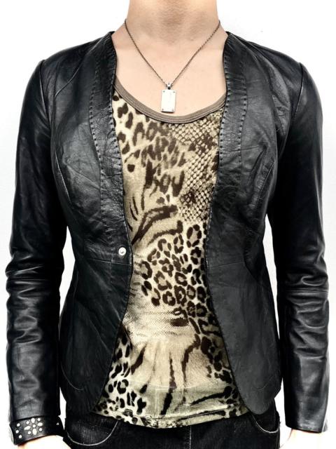 GIORGIO ARMANI 2000s Giorgio Armani Leather Blazer Jacket