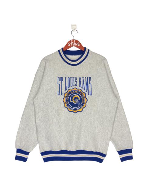 Other Designers Vintage - Vintage St Louis Rams Football Sweatshirt Embroidery Logo