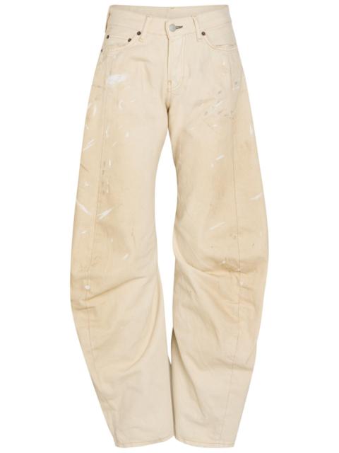 Acne Studios Satin contrast trousers - Black - FN-WN-TROU000932