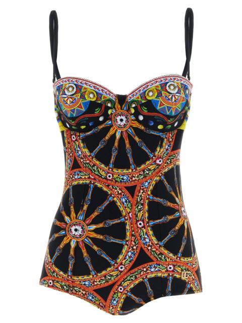 Dolce & Gabbana Dolce & Gabbana Women 'Carretto' One-Piece Swimsuit