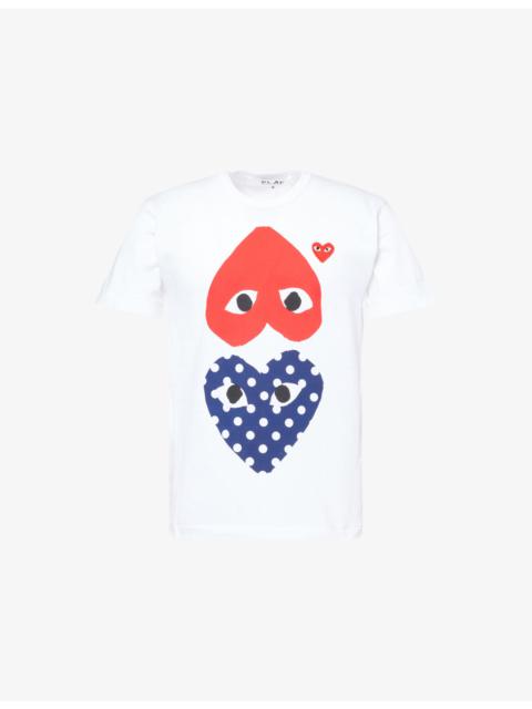 Comme des Garçons PLAY PLAY Graphic-Print Crewneck Cotton T-shirt