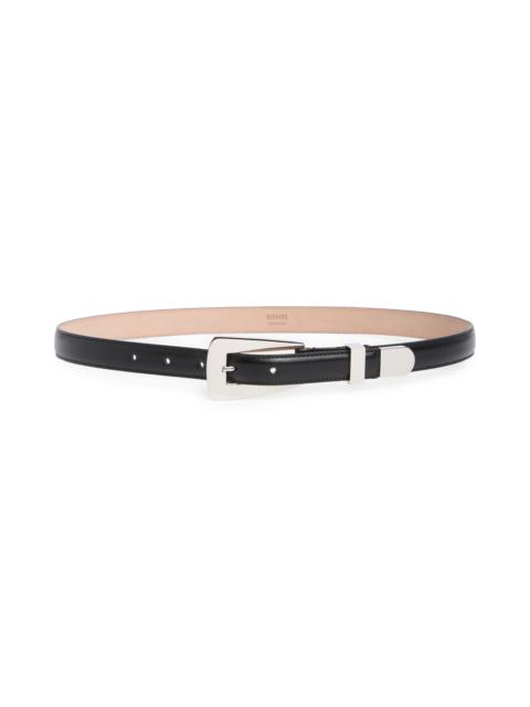 KHAITE Khaite Lucca Leather Belt in Black at Nordstrom