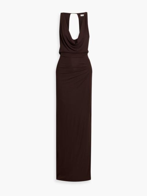 SIMKHAI Kosme open-back stretch-jersey gown