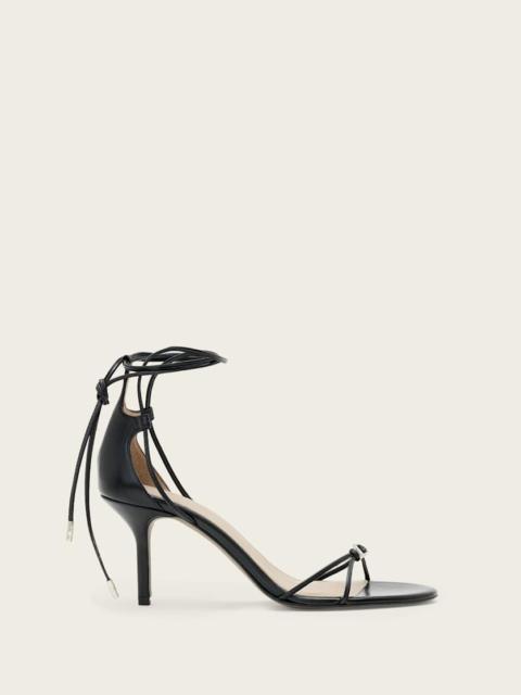 ALLSAINTS ALI LEATHER LACE SILETTO SANDALS