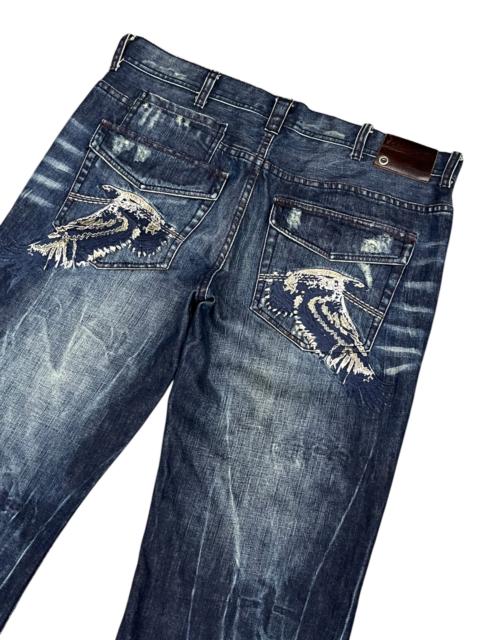 Other Designers Rare🔥Armani Exchange Distressed Jeans Flying Eagle Edition