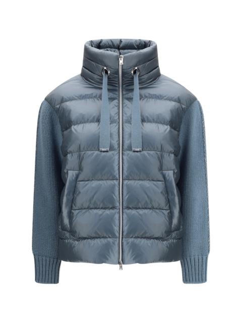 Herno Herno Women Down Jacket With Wool Sleeves