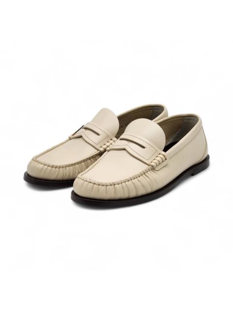 SAINT LAURENT YSL Le Loafer Monogram Leather Loafers White EU 37 New $1050