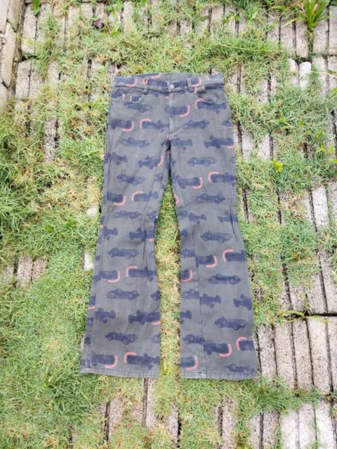 Other Designers Algonquins Japan Overprint Flared Jeans