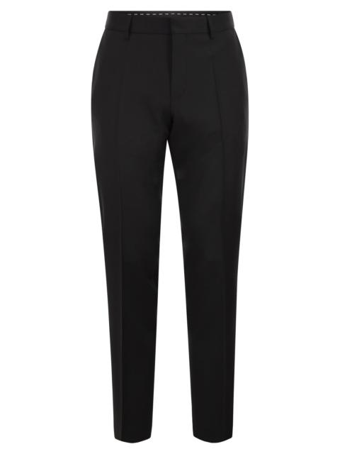 BOSS Boss Men Slim Fit Trousers In Virgin Wool Serge