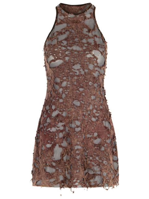Diesel Diesel Brown Cotton Blend Dress Women