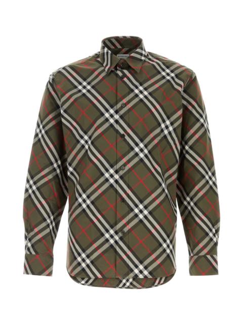 Burberry Burberry Men Embroidered Poplin Shirt