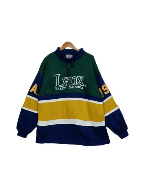 Other Designers Vintage - Vintage LYNX CALIFORNIA Color Block Pull Over Sweatshirt