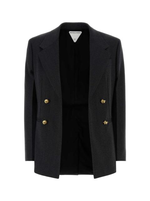 Bottega Veneta Bottega Veneta Women Charcoal Twill Blazer