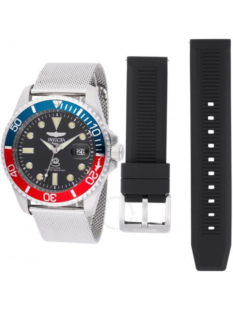 Other Designers Invicta Pro Diver Quartz Black Dial Pepsi Bezel Men's Watch 48215