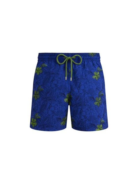 Vilebrequin Men Swim Trunks Embroidered Flowers - Limited Edition