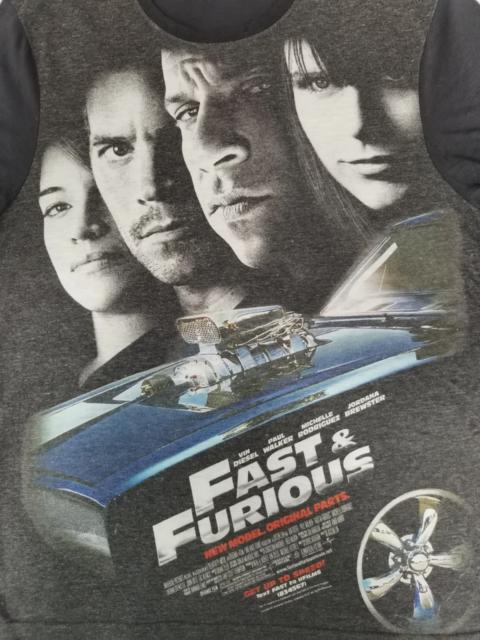 Other Designers Vintage - Vintage Fast & Furious Movie Tee Walker Promo OverPrint