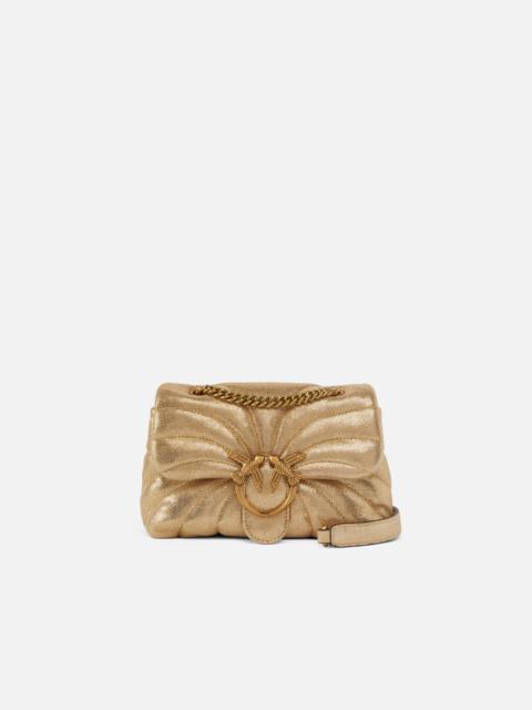 LOVE BAG PUFF BUTTERFLY SUEDE GLITTER SMALL SHOULDER BAG