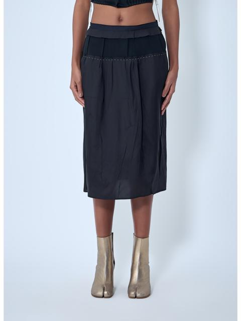 Maison Margiela Maison Margiela Women Topstitching Midi Skirt