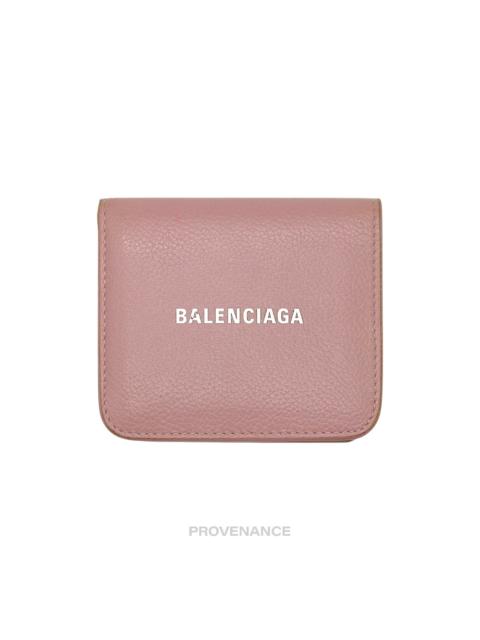 BALENCIAGA Balenciaga Logo Snap Wallet - Powder Pink Leather