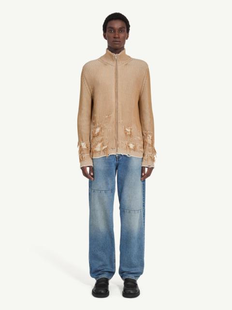 MM6 Maison Margiela Ribbed knit cardigan