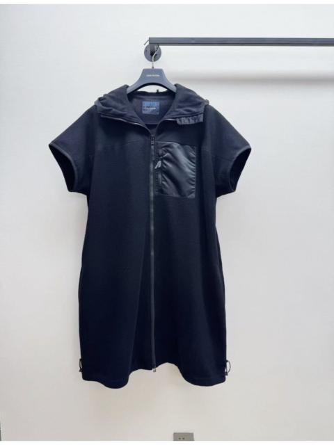 Yohji Yamamoto Yohji Yamamoto short sleeve hooded dress