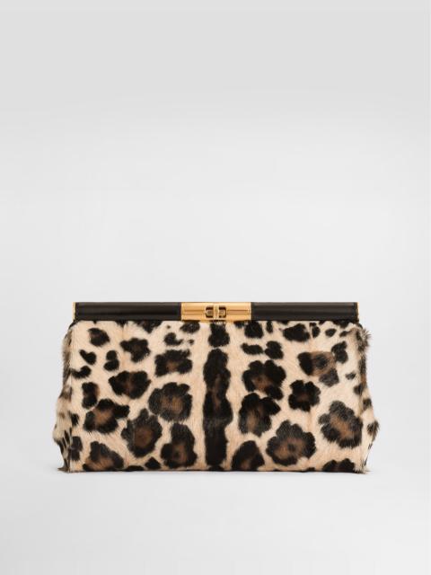 Dolce & Gabbana Marlene shoulder bag in leo kid leather