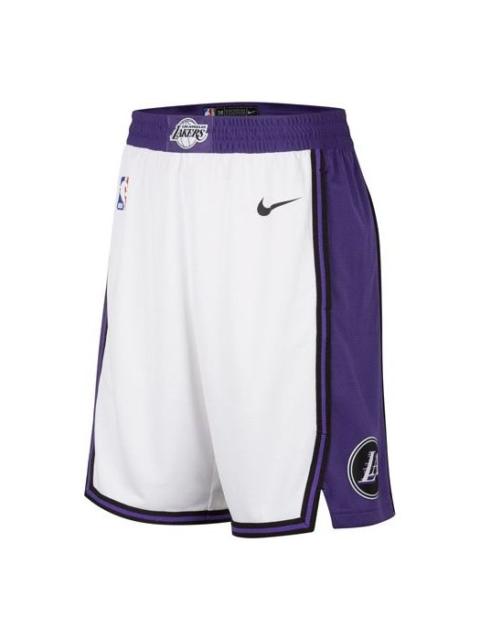 Nike Nike Nba Los Angeles Lakers Short 'White Purple' DO9661-100