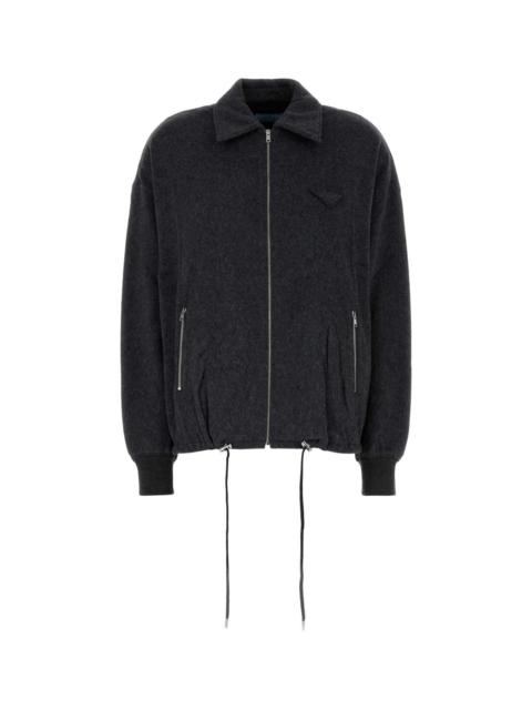 Prada Prada Women Dark Grey Wool Blend Sweatshirt