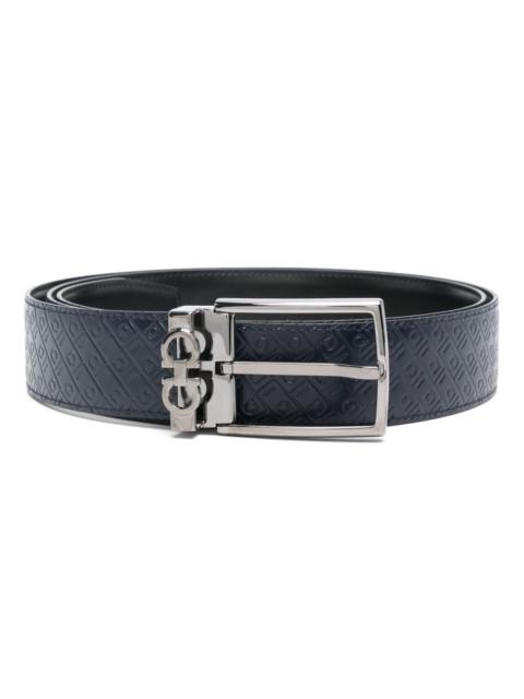 Ferragamo Men Gancini Leather Belt