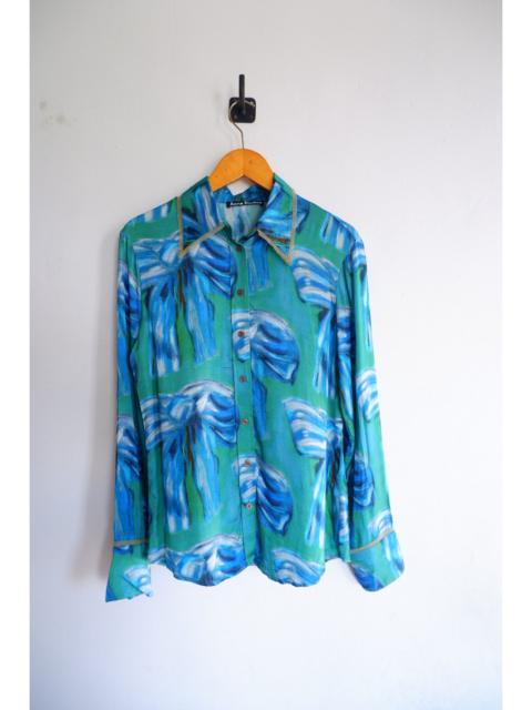 Acne Studios ACNE STUDIOS Bow Printed Silk Blouse