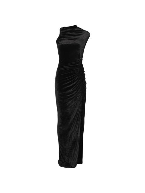 velour maxi dress