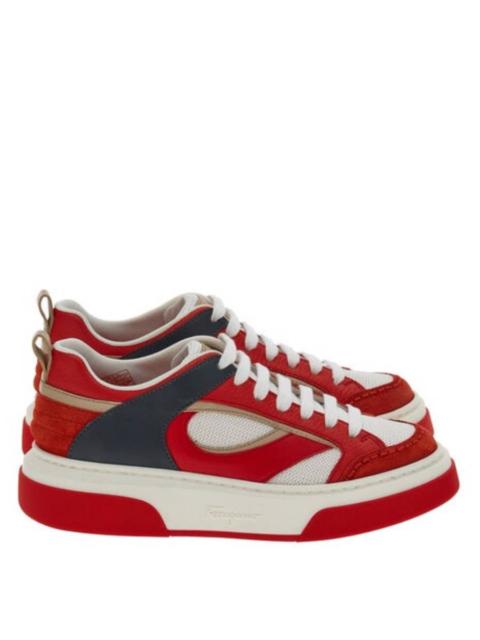 FERRAGAMO Ferragamo Cassina Low-Top Sneakers, Size 7