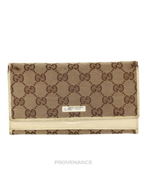 GUCCI Gucci Long Wallet - GG Canvas White