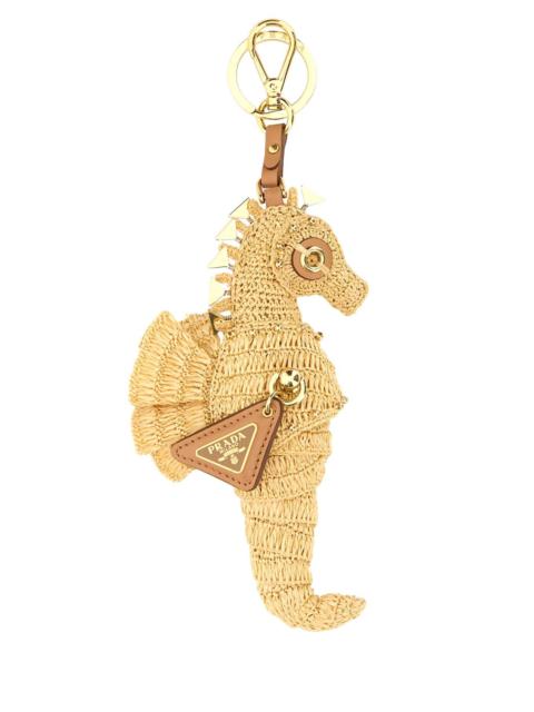 Prada Women Raffia Key Ring