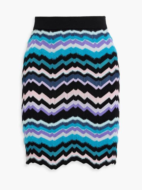 Missoni Brushed crochet-knit mini skirt