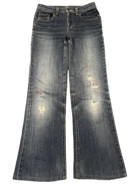 Other Designers Streetwear - Vintage Edwin Japan Blue Wash Distress Style Bootcut Jeans