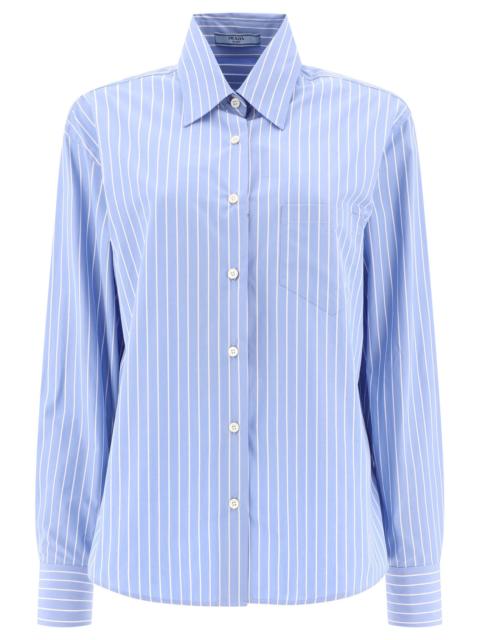 Prada Prada Striped Poplin Shirt