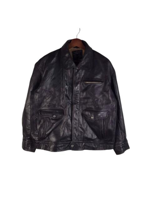 Other Designers RARE🔥🔥🔥 Vintage Superman Sherpa Lined Leather Jacket