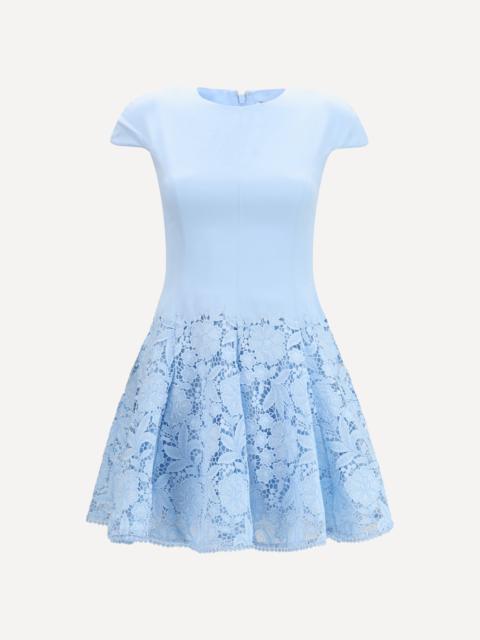 sachin and babi light blue dress Tiered Midi Dress by Self-Portrait
